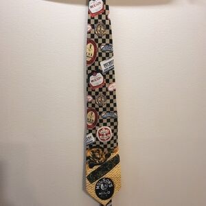 Molson Breweries Laughing Stock Vintage Tie Beer Theme - 100% Crepe De Chine